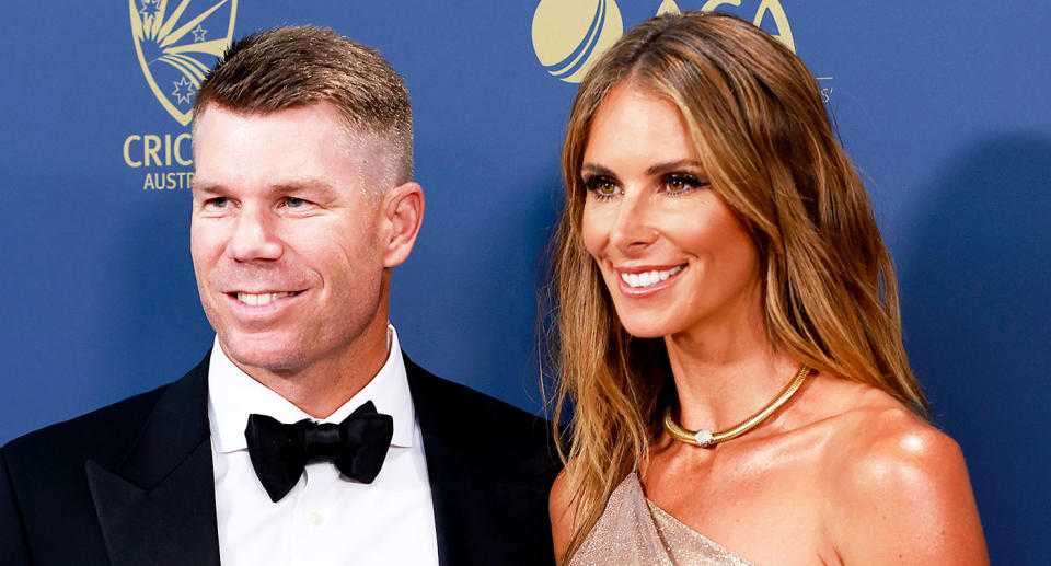 Pictured left to right, David and Candice Warner.