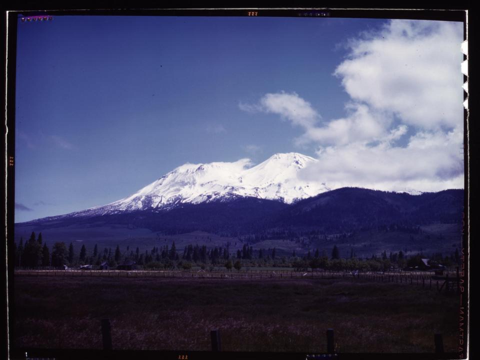 View of Mount Shasta, California, 1942.
