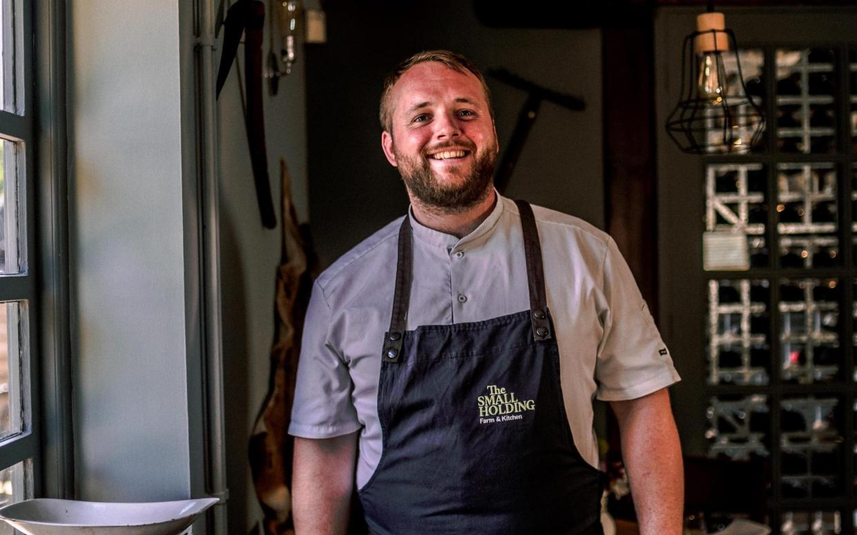 Chef owner of the Small Holding Will Delvin is now facing thousands of stock losses from his on-site farm  - Food Story Media 