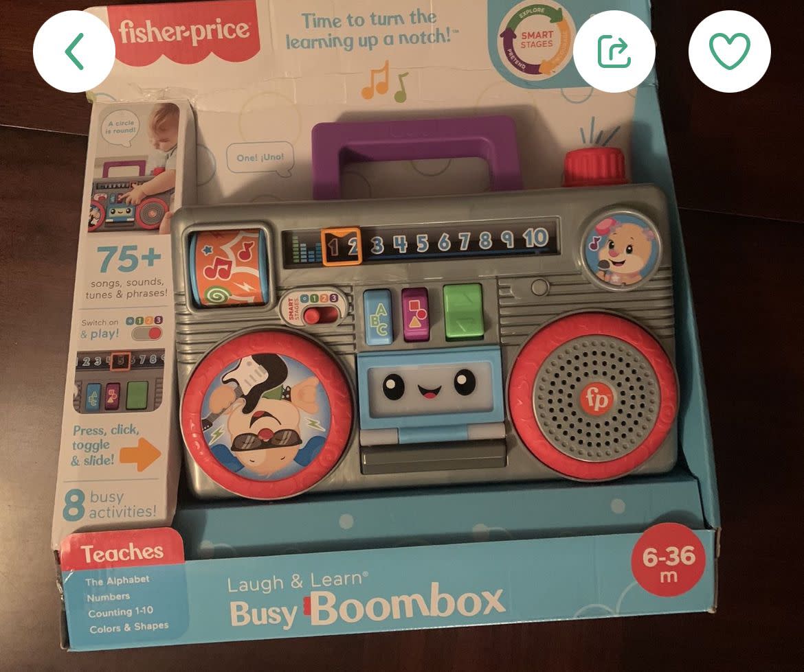 fisher price boombox toy