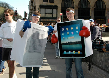 ipad vs kindle costumes