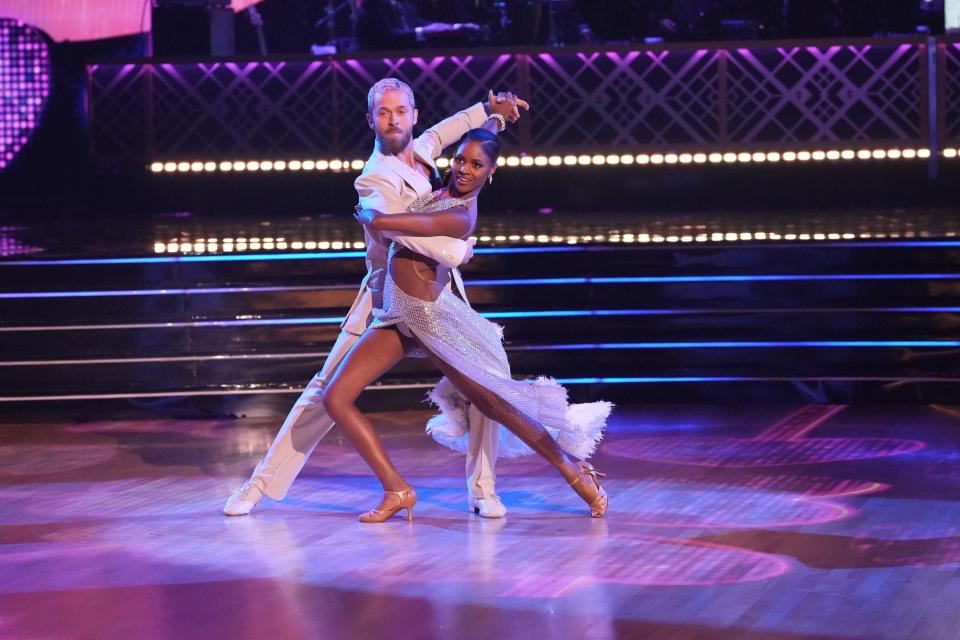Charity Lawson and Artem Chigvintsev on "Dancing With the Stars"
