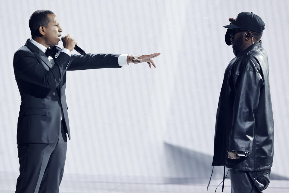 Shyne and Sean ‘Diddy’ Combs perform onstage during the 2022 BET Awards at Microsoft Theater on June 26, 2022 in Los Angeles, California. - Credit: Kevin Winter/Getty Images