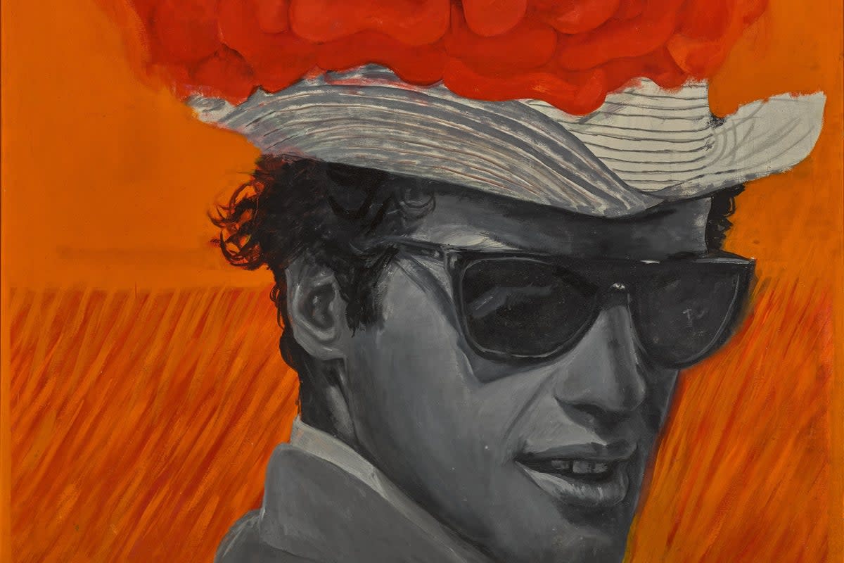 Pauline Boty’s 1962 painting With Love to Jean-Paul Belmondo  (Sothebys)