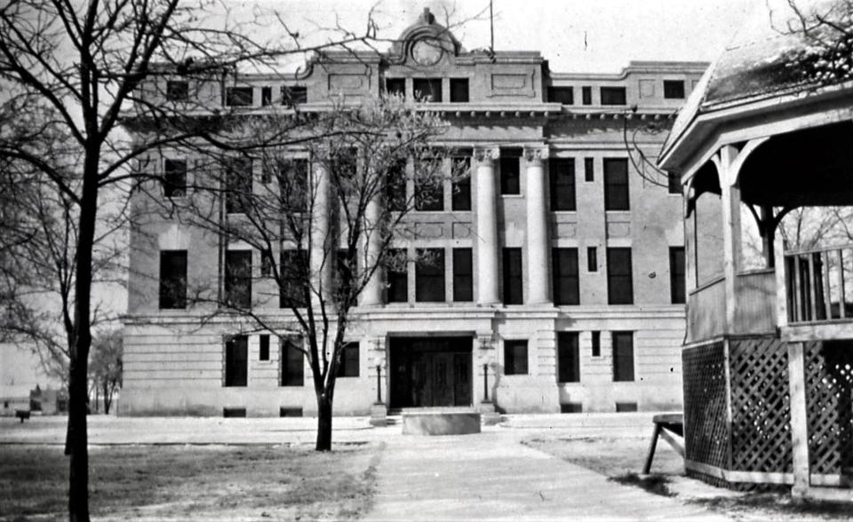 Lubbock's stately 1916 courthouse was the site of the 1923 trial of Tom Ross and Milson Good for the murders of two cattle inspectors.