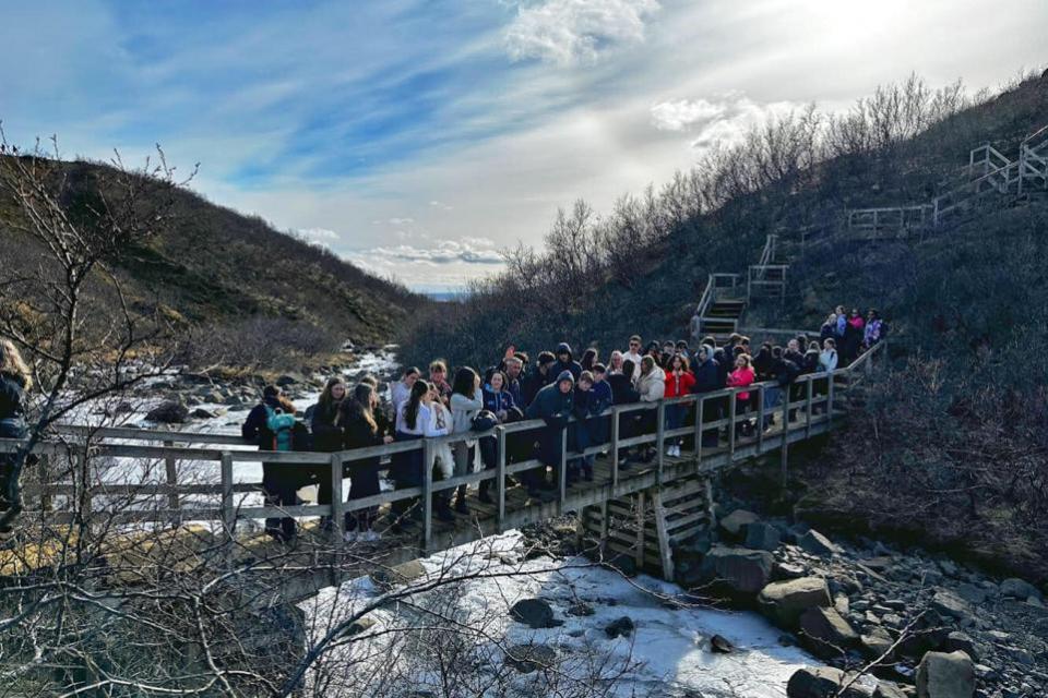 Lancashire Telegraph: Students in Iceland