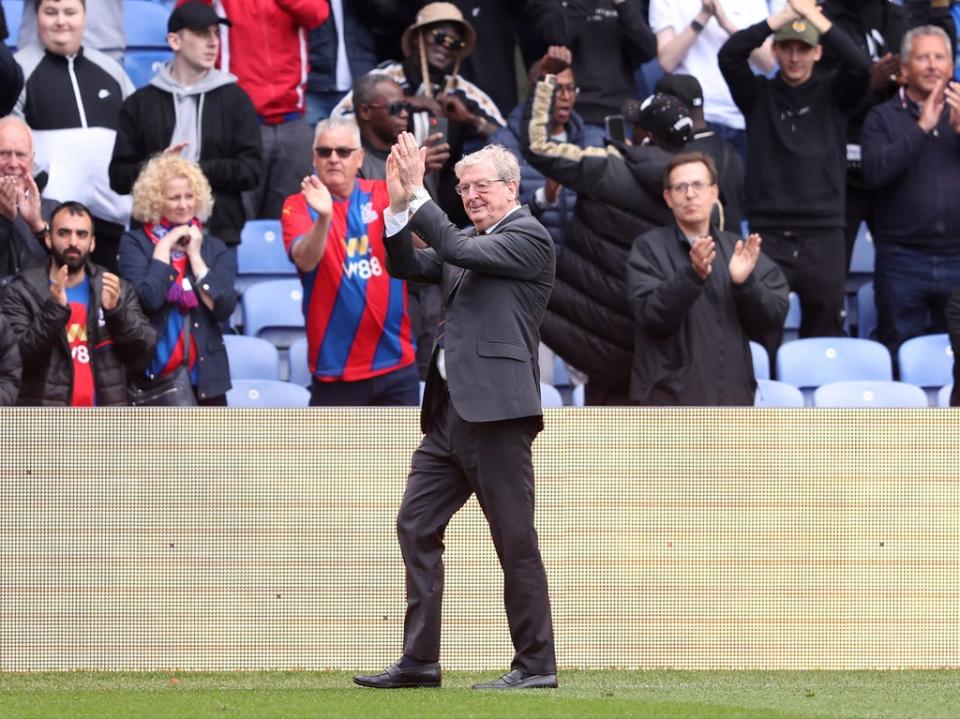 Roy Hodgson bid farewell to Crystal Palace fans a year on from his departure as manager  (Getty Images)