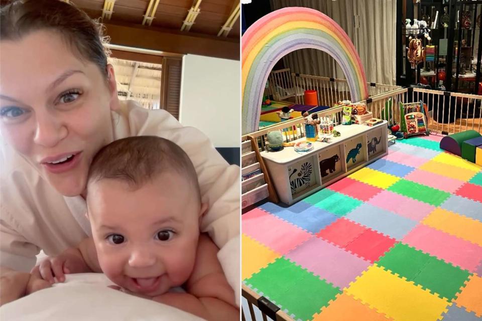 <p>Jessie J/Instagram</p> Jessie J and her son Sky; Sky