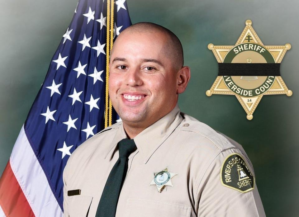 Deputy Isaiah Cordero of the Riverside County Sheriff's Department was killed Thursday after being shot during a traffic stop.