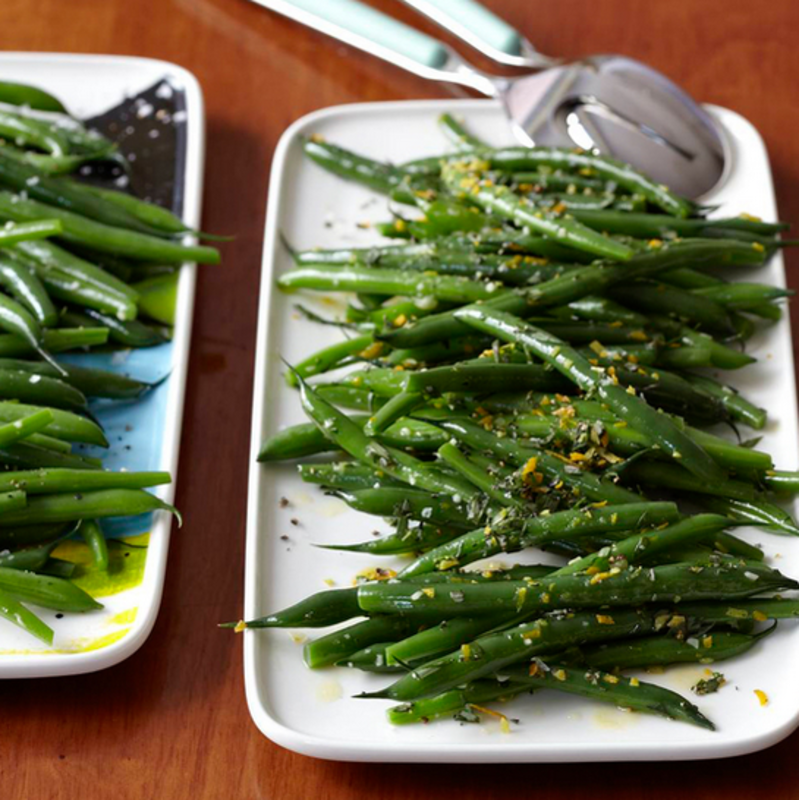 <p>Courtesy of Katie Workman</p><p>For this dish you make some simply sautéed green beans with a touch of garlic and then have the choice of leaving them plain and straightforward, or making a quick but very flavorful gremolata, which is a combo of citrus zest and herbs for a bright finishing touch.</p><p><strong>Get the recipe: </strong><strong><a href="https://themom100.com/recipe/green-beans-two-ways-2/" rel="nofollow noopener" target="_blank" data-ylk="slk:Green Beans Two Ways;elm:context_link;itc:0;sec:content-canvas" class="link rapid-noclick-resp">Green Beans Two Ways</a></strong></p>