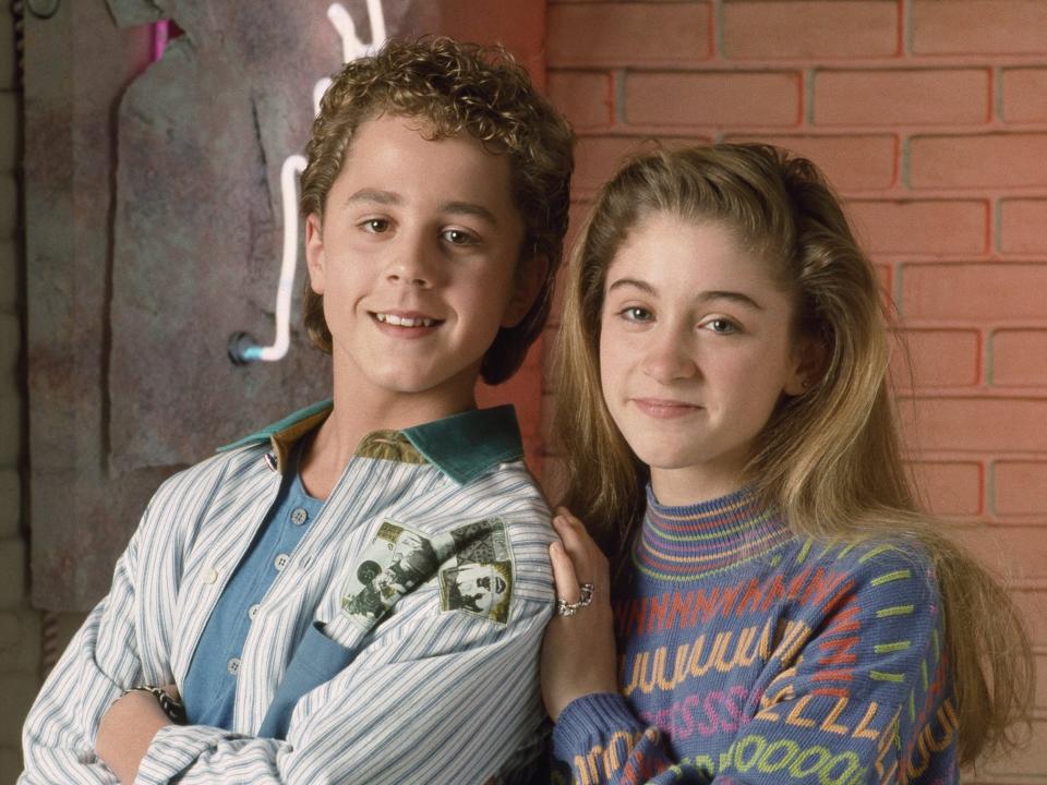 Giovanni Ribisi as Cory Kupkus and Staci Keanan as Nicole Bradford from "My Two Dads"