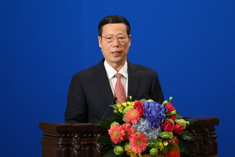 Zhang Gaoli, el ex viceprimer ministro chino entre 2013 y 2018, acusado de abuso por la tenista Peng Shuai.