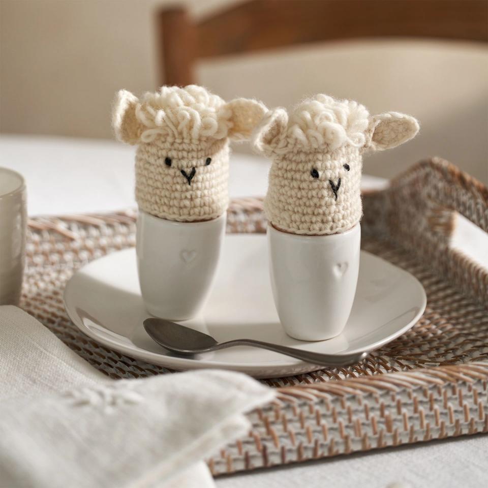 easter decorating ideas lamb egg cosies