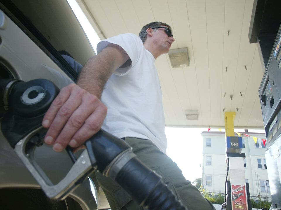 A gas station in Providence, R.I. in 2005.