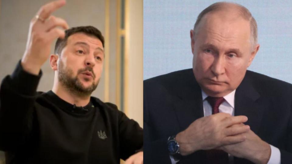 澤倫斯基（Volodymyr Zelensky）稱開戰至今已躲過5次普欽（Vladimir Putin）暗殺。（圖／翻攝自《太陽報》）