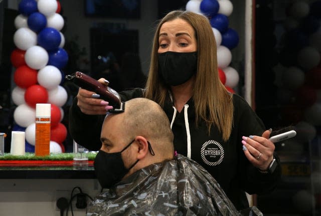 Barbers returned on April 5 