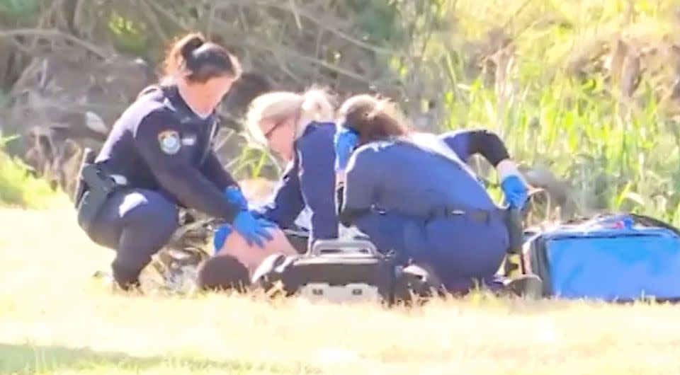A man was found gagged and bound in a Sydney park on Tuesday afternoon. Source: 7 News