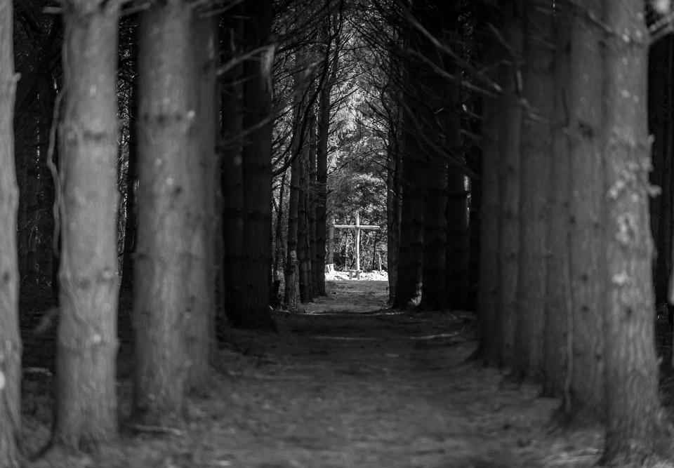 <p>Scott Weidle lost his son Daniel to opioid addiction. He built a memorial park in his honor in Germantown, Ohio. He visits daily. The spot brings him peace. (Photograph by Mary F. Calvert for Yahoo News) </p>