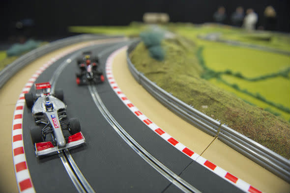 Oversized Scalextric up for auction