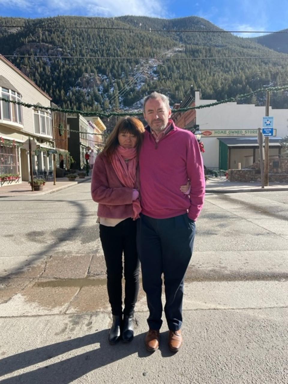 Simon and Sally Glass were present in court in Georgetown, Colorado for the first court appearance of two officers charged with murder in the death of their son, Christian, 22 (Sheila Flynn)