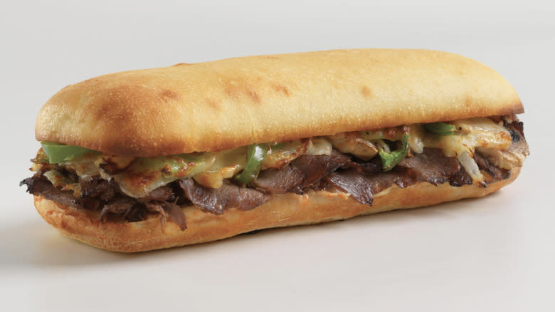 Domino's Philly cheese steak sandwich