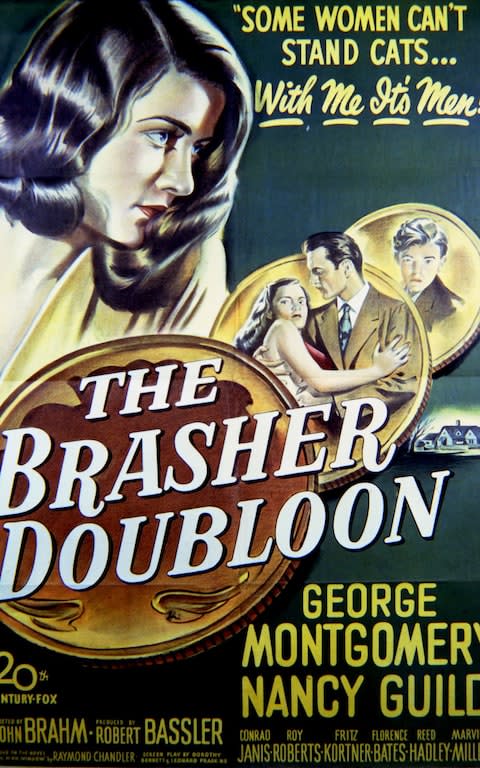 A poster for John Brahm's 1947 film noir 'The Brasher Doubloon' - Credit: Silver Screen Collection/MoviePix
