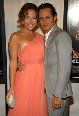 Jennifer Lopez and Marc Anthony at the New York premiere of Picturehouse's El Cantante -7/26/2007 Photo: Kevin Mazur, Wireimage.com