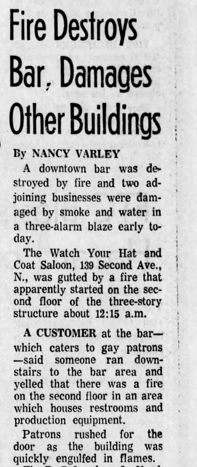 Watch Your Hat And Coat Burned Down In May 1973 According To This Tennessean Article