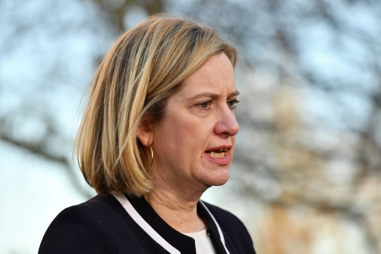 Britain's Work and Pensions Secretary Amber Rudd opposed Brexit in the 2016 referendum