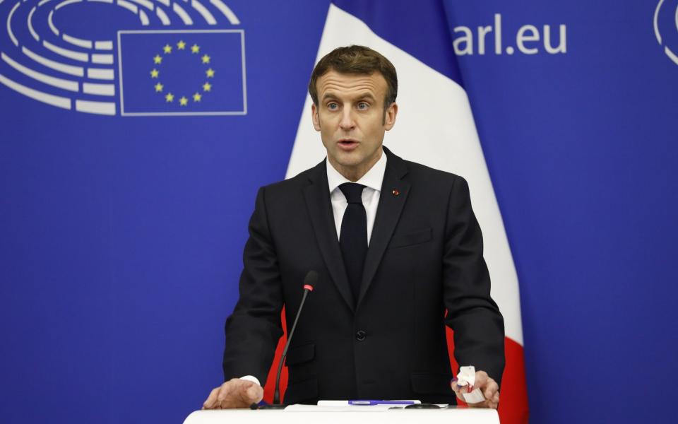 Emmanuel Macron called on the UK to change its migration policy to stop small boat crossings - Julien Warnard/EPA-EFE/Shutterstock