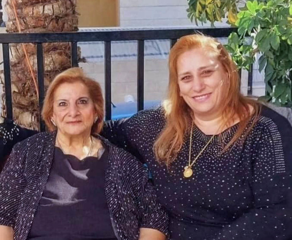 Nahida Boulos Anton and her daughter Samar Antoun were shot dead by an Israeli sniper at the Holy Family Roman Catholic Church in Gaza on Dec. 16, 2023. (Photo via X)