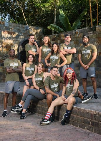 <p>Giovana Schluter Nunes/MTV</p> 'The Challenge 40: Battle of the Eras' Era 2 group