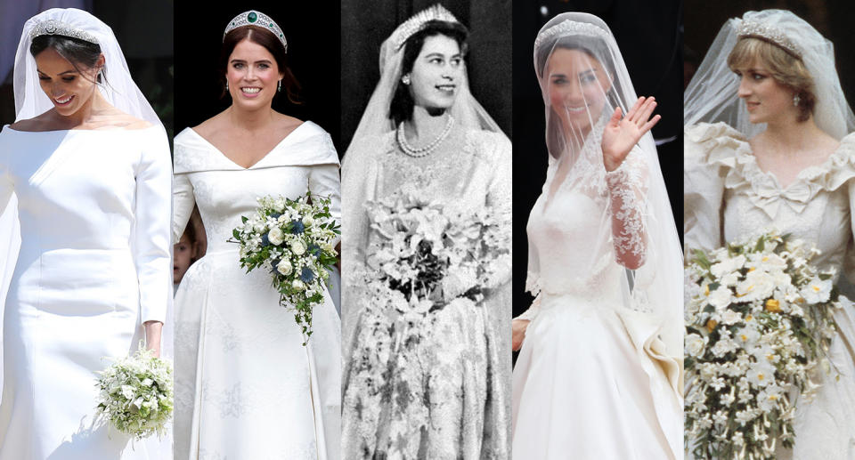 Royal wedding dresses: which is your favourite? (Getty Images)