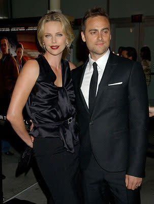 Charlize Theron and Stuart Townsend at the Hollywood premiere of Warner Independent Pictures' In the Valley of Elah