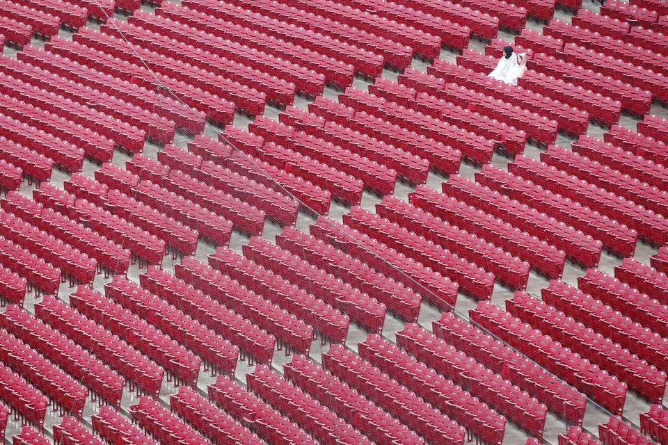 Empty seats at baseball games