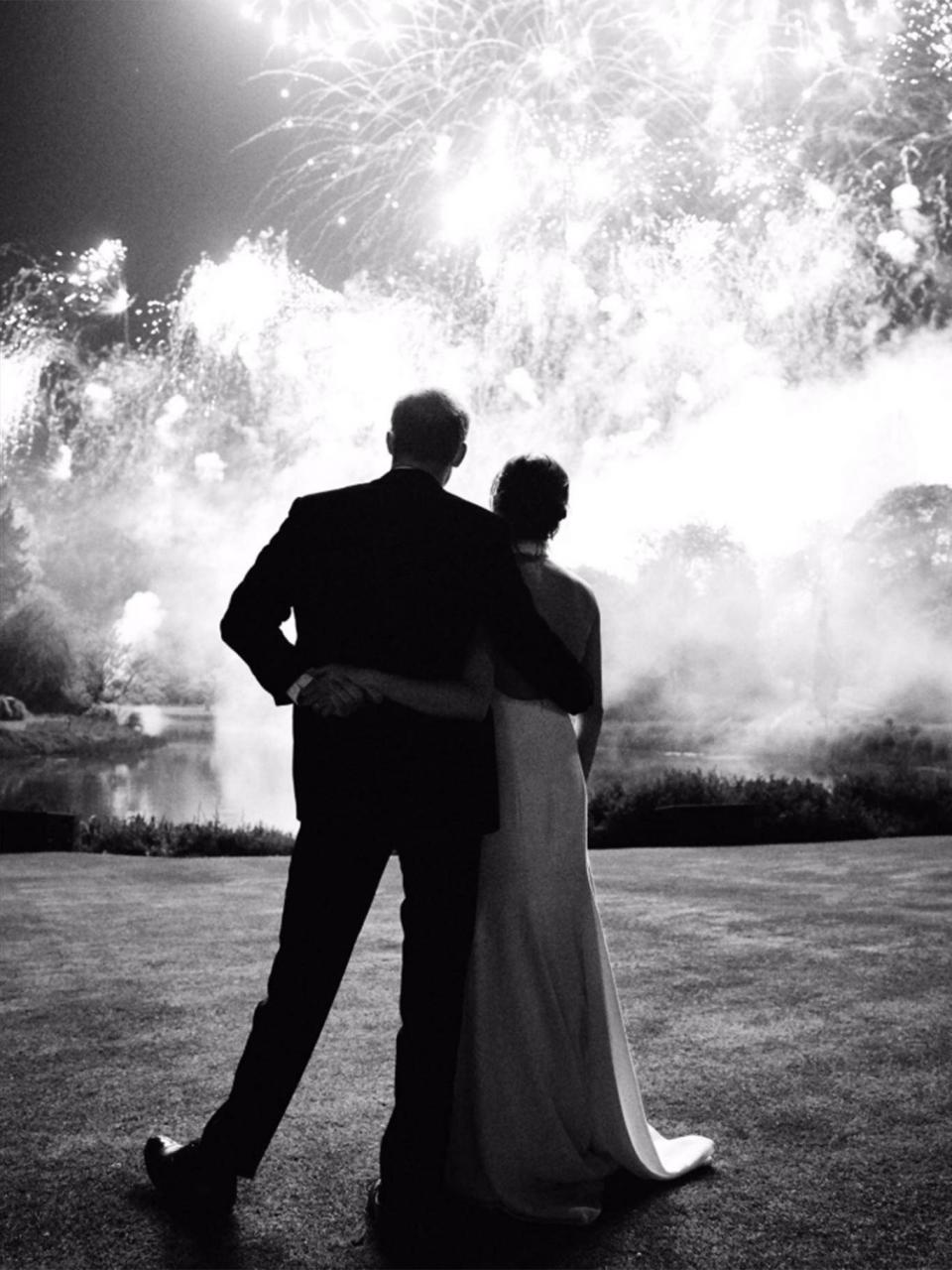 The photo for Harry and Meghan's Christmas card was taken on their wedding night (Kensington Palace)