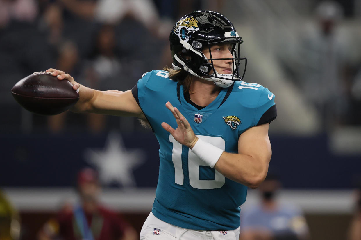 Quarterback Trevor Lawrence played well in Jacksonville's preseason finale. (Photo by Tom Pennington/Getty Images)