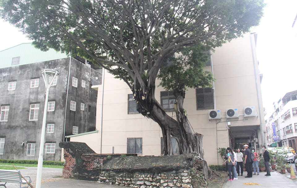 高雄市建華里里長吳文欽爭取加強綠美化兒童公園。（記者許正雄攝）