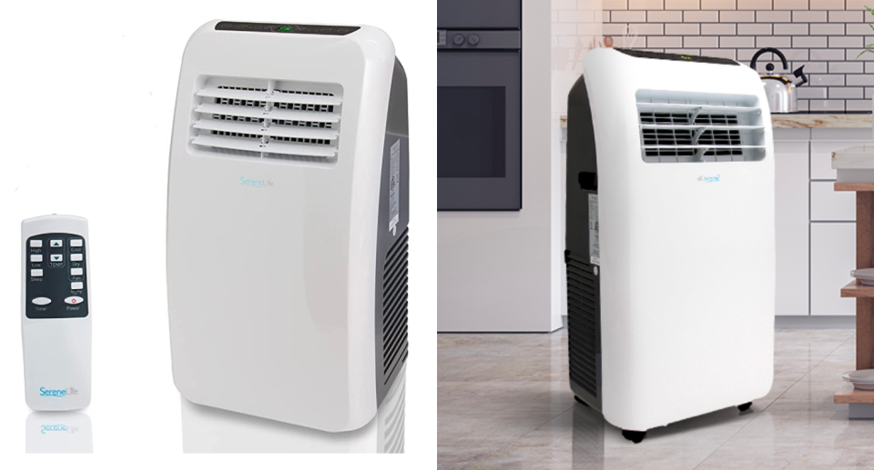 Save on the SereneLife Portable Electric Air Conditioner. Image via Amazon.