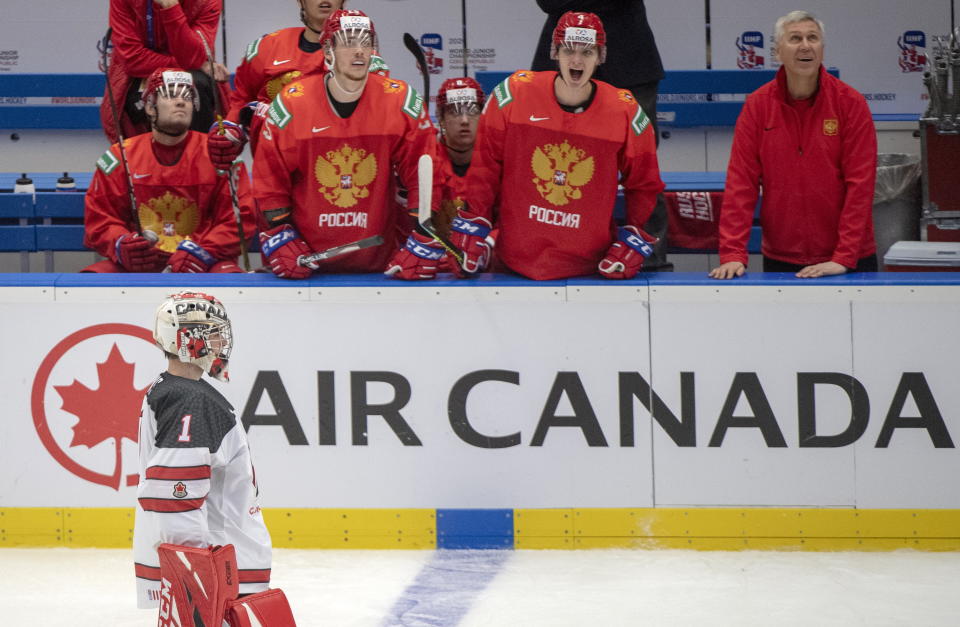 Russia submitted a truly dominant performance, handing Canada a crushing 6-0 loss at the World Juniors. (THE CANADIAN PRESS/Ryan Remiorz)