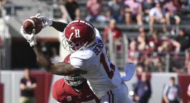 Alabama's best WR doesn't rank among top-10 SEC receivers