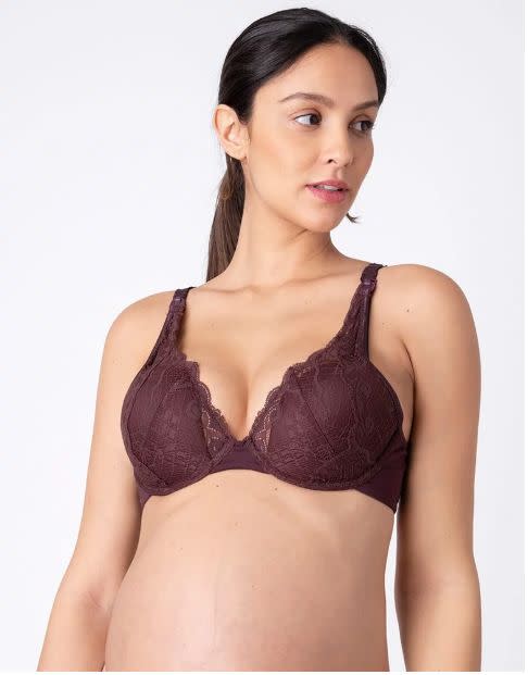 Get the Seraphine cake plunge nursing bra, $55