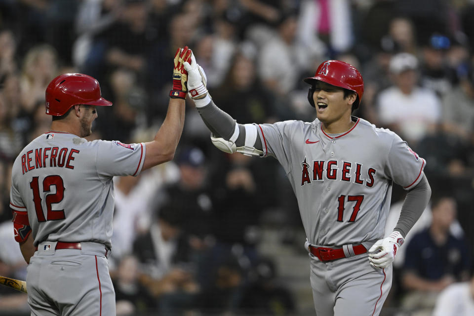 日籍好手大谷翔平目前以13轟登上天使全壘打王。(Photo by Quinn Harris/Getty Images)