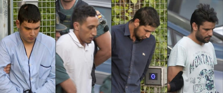 Mohamed Houli Chemlal, Driss Oukabir, Salah El Karib and Mohamed Aallaa were all charged with terrorism offences