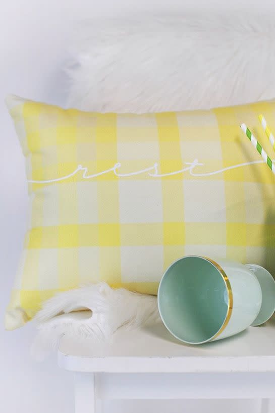 Spring Plaid Pillows