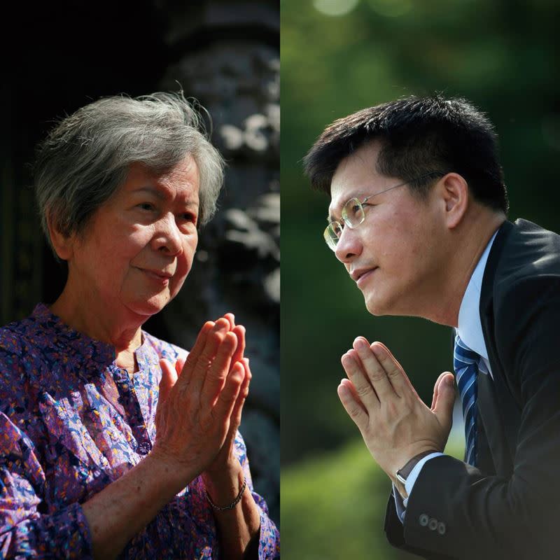 新北市長候選人林佳龍媽媽罕見曝光說：「我把兒子獻給台灣」 。（圖／秀威資訊-釀出版提供）