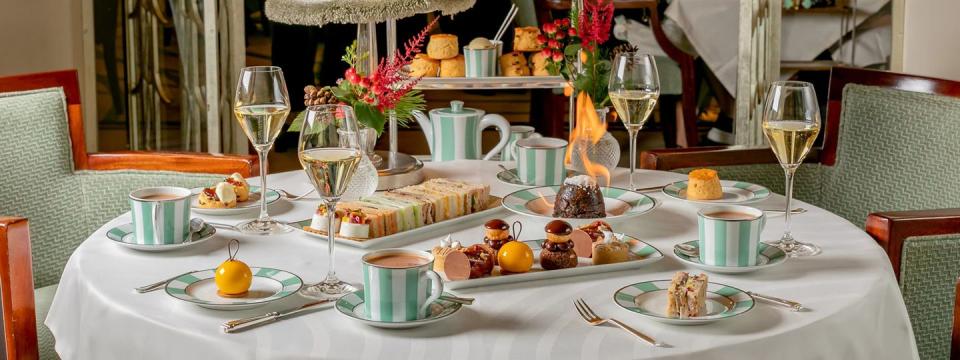 <p>Alternatively, head to Claridge's in Mayfair for their festive take on afternoon tea. The centrepiece here? The brand's Christmas Pudding, stirred to perfection by the whole pastry team in an annual ritual that dates back over 100 years. Obligatory decked halls and weekend performances from The Southend Children’s Choir provide the setting to this limited-edition ode to festive tradition. </p><p><strong>Location:</strong> Claridge's, Mayfair, W1K 4HR<br>Click <a href="https://www.claridges.co.uk/restaurants-bars/afternoon-tea/festive-afternoon-tea/" rel="nofollow noopener" target="_blank" data-ylk="slk:here;elm:context_link;itc:0;sec:content-canvas" class="link ">here</a> to find out more. </p>