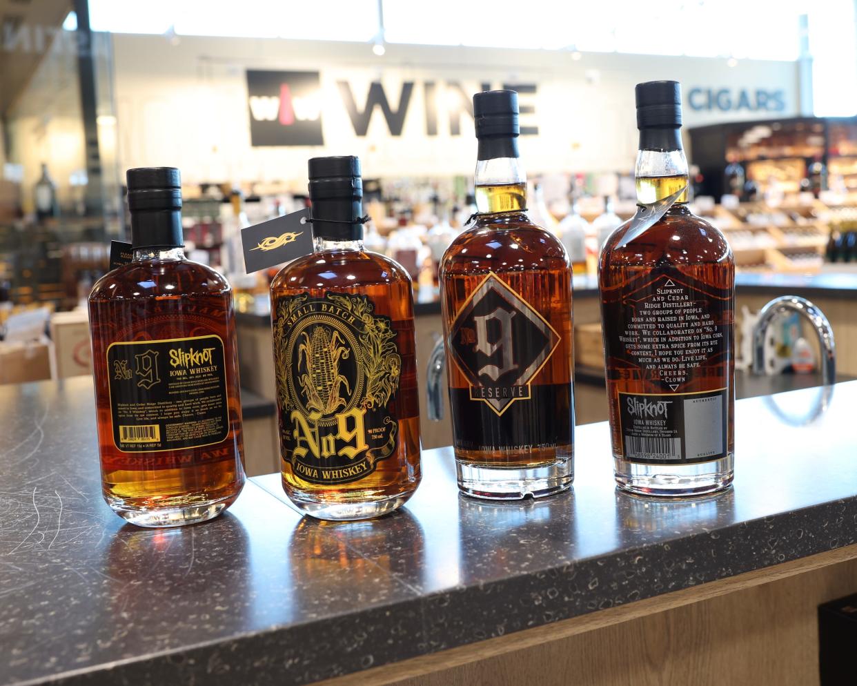 Des Moines-born metal band Slipknot teamed up with Cedar Ridge Distillery to make four different whiskeys.