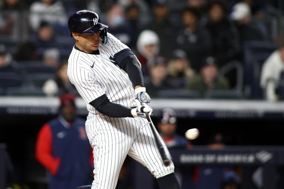 Giancarlo Stanton con los Yankees.