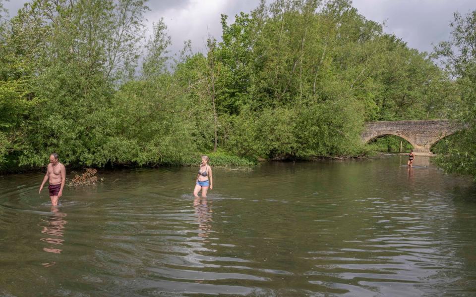 The Wolvercote Bathing area near Port Meadow, Oxfordshire - Paul Grover for The Telegraph